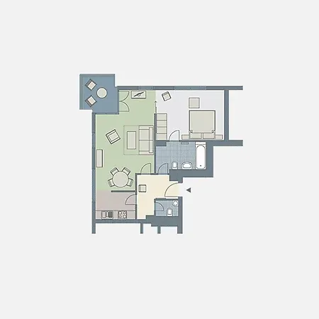 Apartamento Kaiservillen - Mit 1 Schlafzimmer Und Balkon D233 Heringsdorf (Usedom)